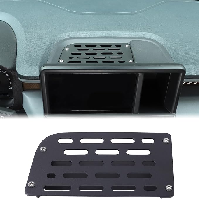 Aunginsy Dashboard Metal Dash Mount Phone Holder Base Compatible with Ford Maverick 2022 2023 2024, Car Center Console Instrument Table Organize Tray Groove Panel Hidden Storage Box Accessories