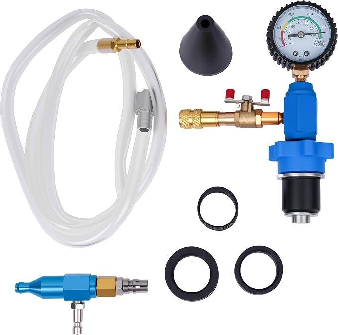 DAYUAN Ball Joint Press & U Joint Removal Tool Kit Bundle Cooling System Vacuum Purge Radiator Coolant Refill Tool Kit