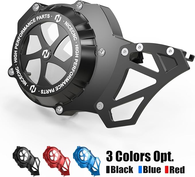 NICECNC Sprocket Protector Engine Crankcase Guard Compatible with Yamaha Blaster 200 YFS200 1988-2006, See Fitments, Replacement for 2XJ-15411-00-00 Black