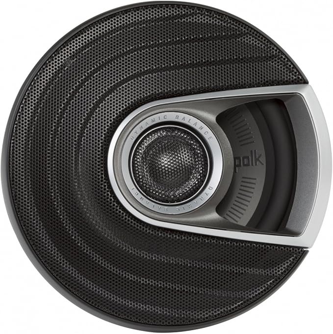 Polk Audio MM652 Monitor Series 6.5" Coaxial Speakers - Ultra-Marine Certified 2-Way Boat & Car Audio Speaker, 40–40kHz Frequency Response, Titanium-Plated Woofer Cone & Terylene Dome Tweeter