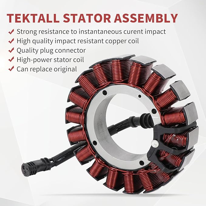 30017-08 Stator Coil Compatible with Harley Davidson Dyna Heritage Softail Fat Boy 2008-2017 30017-08A