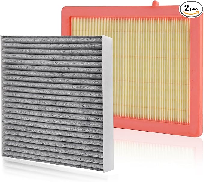 Engine & Cabin Air Filter Fit for 2018-2026 Chevrolet Chevy Equinox, 2018-2026 GMC Terrain Activated Carbon Cabin Filter Replace#CF11966 CA12260 Car Accessories