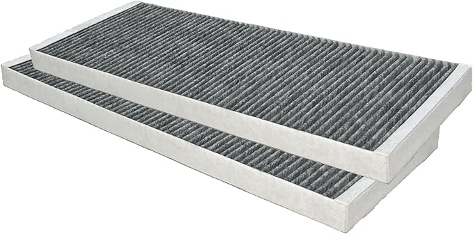 Nispira Model Y Cabin Intake Air Conditioning Inlet Vent Activated Carbon Filter Replacement For Tesla | 2020 2021 2022 2023 | Remove Smoke, Smog, Dust, VOCs chemical | Size 18" x 6.75" x 1". 2 Packs