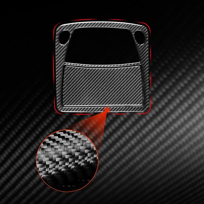 Soft Real Carbon Fiber Kit Compatible with Nissan Altima 2013 2014 2015 2016 2017 2018 Interior Accessories Set Car Reading Light Cover Trim Roof Reading Lamp Sticker