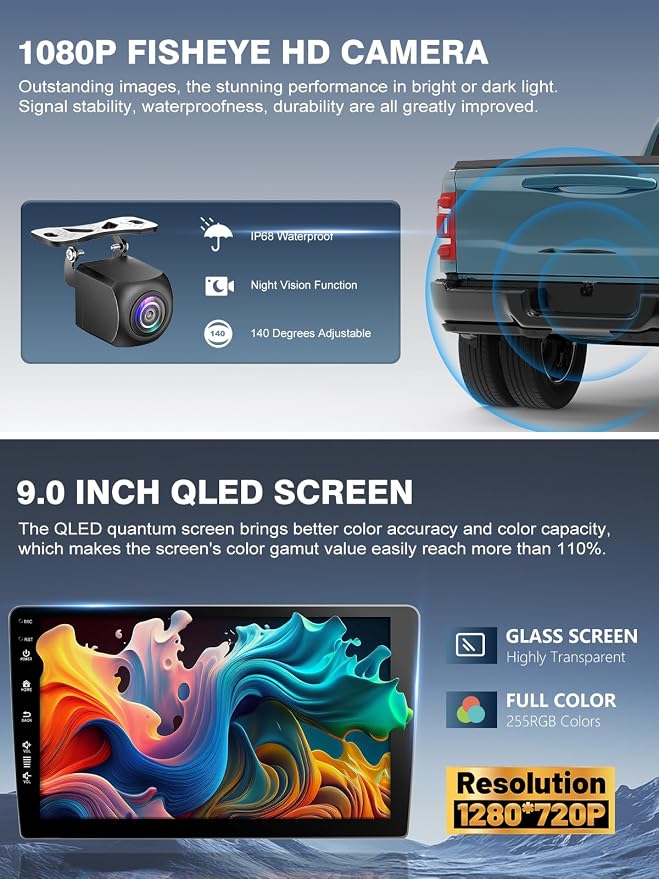 Car Radio Stereo for Toyota Corolla 2014-2016,10" Android 13 Touchscreen Head Unit,Wireless CarPlay & Android Auto,GPS Navigation,HD Backup Camera,Mirror Link,WiFi 6,Bluetooth 5.4,FM,SWC
