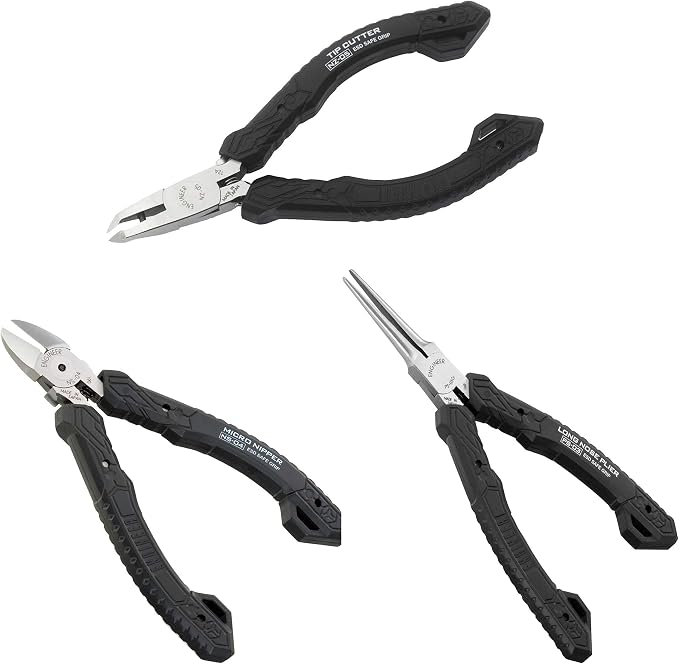 Engineer PS-03 Miniature Needle Nose Pliers + NS-04 Micro Nippers + NZ-05 Chip Cutter Best Mini pliers sets for any type of electronics repairs