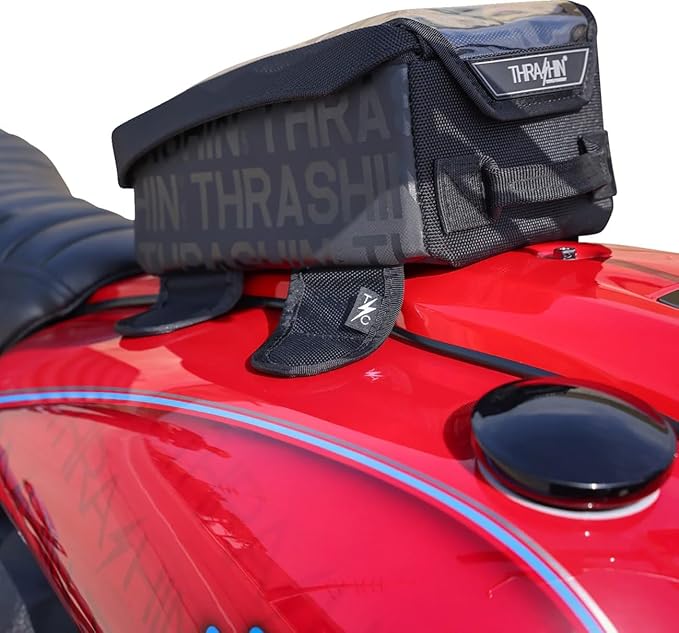 Thrashin Supply 3.5L Black Magnetic Tank Bag (TSB-0017)