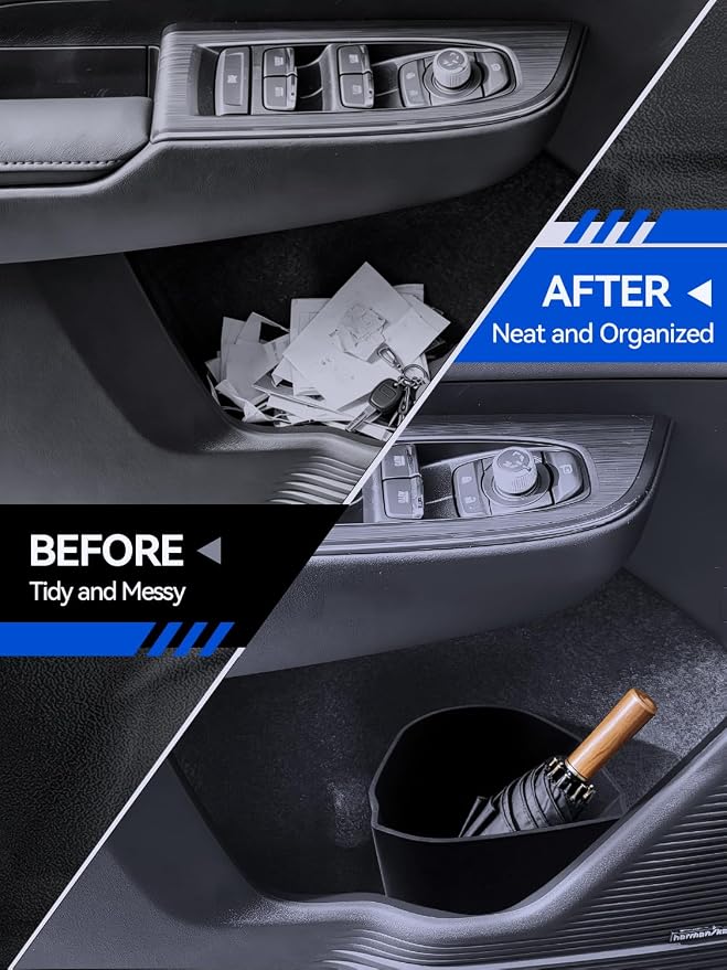for Outback Trash Can Front Driver Door 2026 Outback (Premium/Limited/Limited XT/Wilderness/Touring) Accessories Trash Bin for Storage Garbage Can Silicone-Driver Side Door