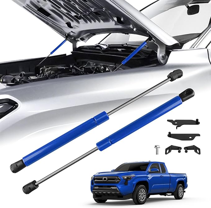 Hood Struts for Toyota Tacoma 2024 2025+ and 4Runner 2025+, Hood Lift Support No Drill Front Gas Springs Shocks Compatible with Toyota Tacoma/4Runner Accessories|Blue