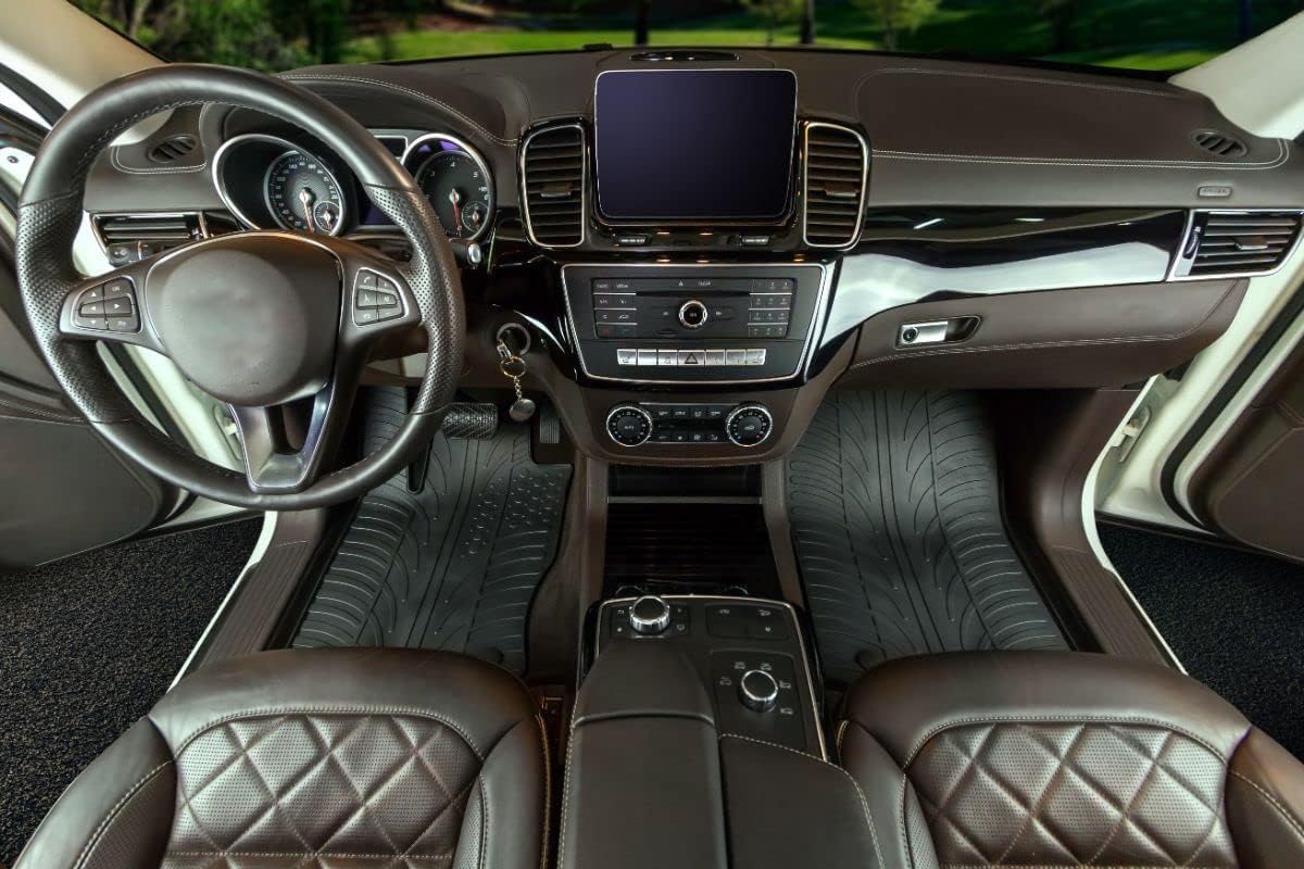 Gledring USA All-Weather Mats Compatible with Mercedes Benz GLE (W167) 2020-2024. Tailored Custom Fit. Rear mats only fit The Long-wheelbase (LWB) SUV. Protects from Mud, and Snow