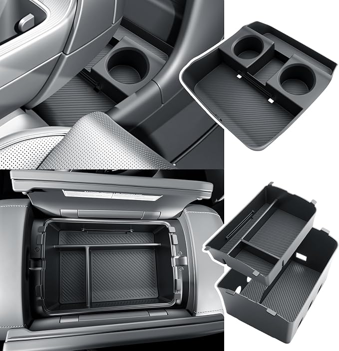 BIBIBO 3Packs for 2026 Hyundai Palisade Center Console Organizer 2026 Hyundai Palisade Calligraphy Console Armrest Tray & Lower Center Console Organizer 2026 Palisade Calligraphy Console Insert Tray