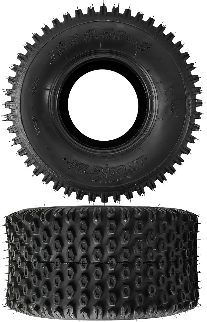 Torchbeam 18x9.5-8 ATV UTV Mud All Terrain Tires 18x9.5x8,4 Ply Bias Tires for Quad,Side by Side Hybrid Tread for Dirt, Snow and Trail Riding,SET OF 2, 14 PSI Z-106