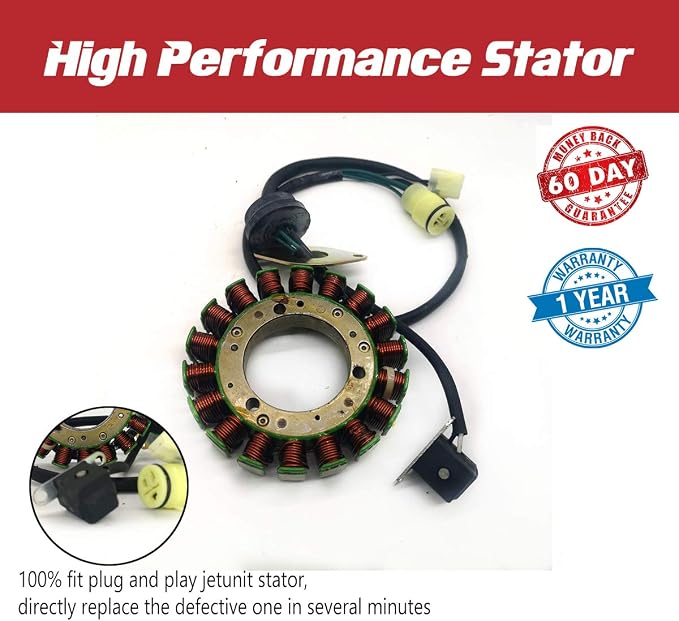 Stator for Yamaha Jet-Ski (2008-2017) 6S5-81410-00-00/6S5-81410-10-00/6S5-81410-11-00 Waverunner/Boat Parts VXR VXS FX Cruiser FZR FZS 1800 SX 190 240 AR 190 240 242 Limited 212 SS X