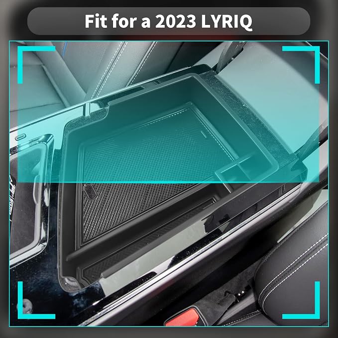 CDEFG 2025 2026 Lyriq Center Console Organizer Tray for 2023-2025 2026 Cadillac Lyriq Middle Console Armrest Tray Storage Box Coin Container 2023-2026 Lyriq Accessories