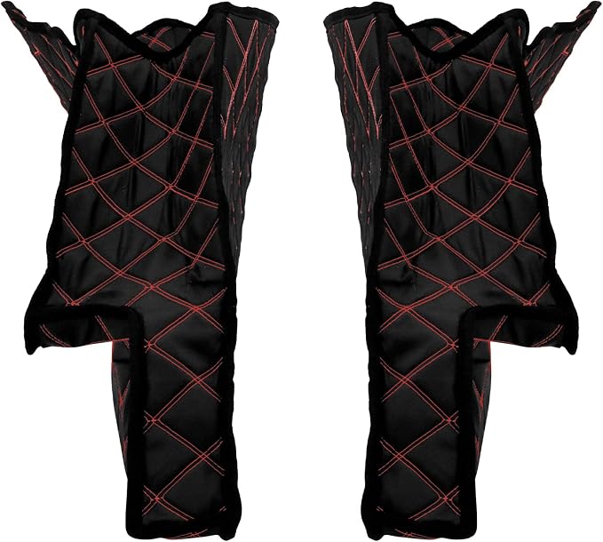 Saddlebag Liners Fit for Harley Touring 2014-2023 | 5-Inch Stretched Bag Inserts, Red Stitching, Fits Road King, Road Glide, Street Glide & Electra Glide Stretched Saddlebags