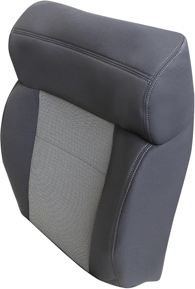 NLQR Dark Gray Cloth Front Driver & Passenger Side Bottom & Top Lean Back Replacement Seat Covers Compatible with Ford F150 2004 2005 2006 2007 2008