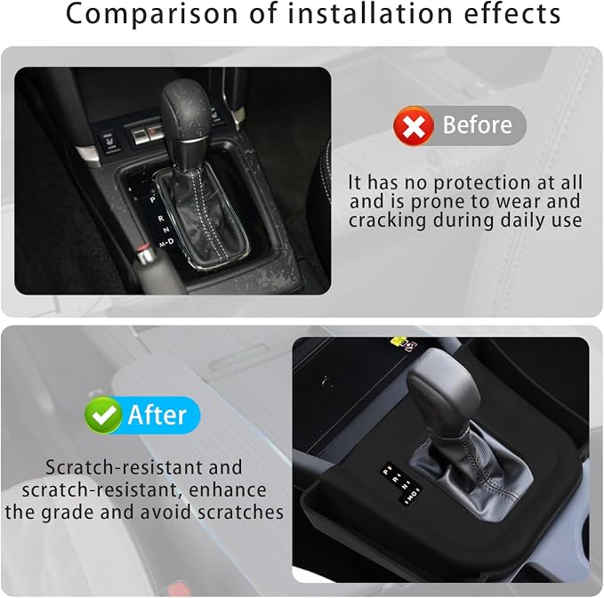 Central Control Silicone Gear Shift Panel Trim Cover for Forester 2025 (Base Premium Sport Wilderness Limited Touring) Gear Shift Control Anti-Scratch Panel Protective Cover