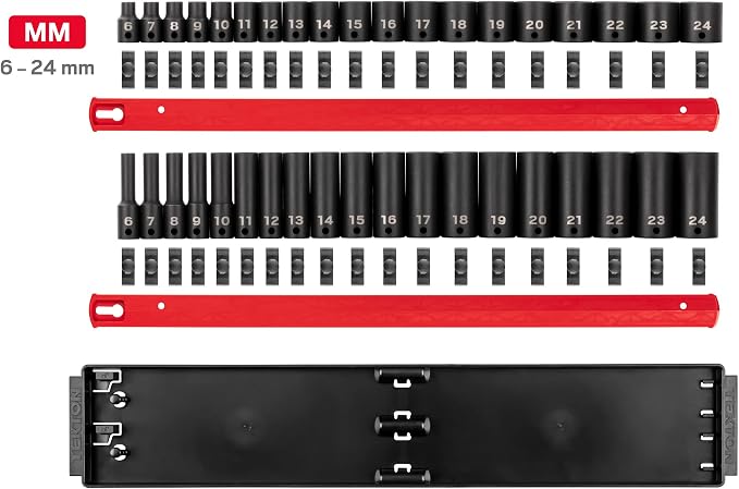 TEKTON 3/8 Inch Impact Socket Set, 38-Piece | SID91211