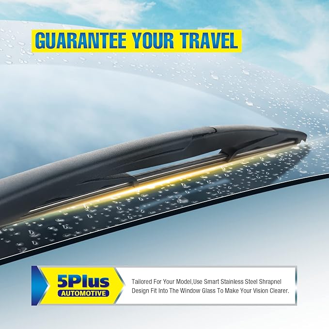 14" Rear Wiper Blade Replacement for Ford Edge 2014 2013 2012 2011 2010 2009 2008 2007/2012-2017 Volvo XC60, BACK Windshield Wiper Blade (14D)