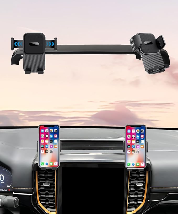 Car Phone Holder for 2023-2026 Ford Ranger Accessories 12.1 Inch Screen Fixed Clip Adjustable 360 Degree Rotation Cell Phone Mount Hands Free Clamp Cradle
