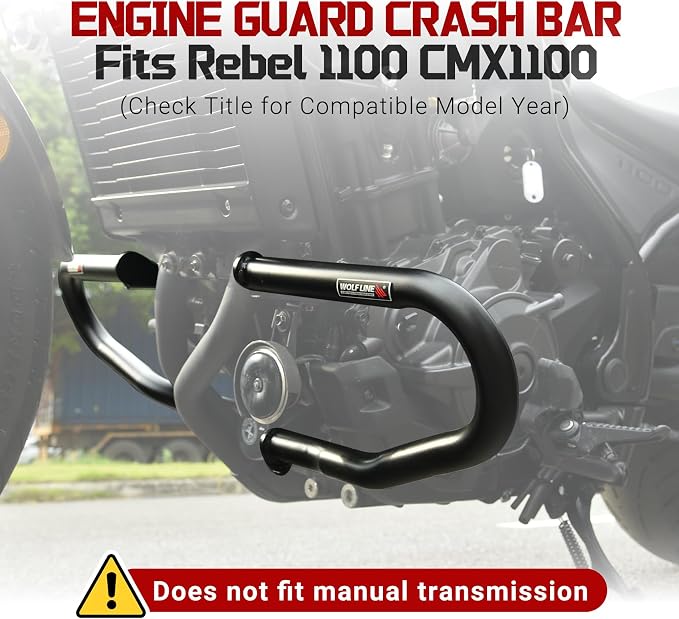 Motorcycle Engine Guard Crash Bar Compatible with Rebel 1100 CMX1100 2021 2022 2023 2024 2025 2026 Highway Bar Bumper Side Protection