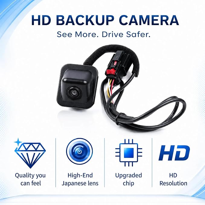No. 23199271 Rear View Backup Reverse Parking Camera/Rear View Camera | For Chevy Corvette 2014–2019 Z06 Z51 Grand Sport ZR1 6.2L V8 [6 PINS] okostyo Park Assist Camera OEM Part Number# 2319-9271