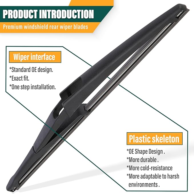 Windshield Wiper Blades Replacement for Nissan Rogue 2014-2023, Nissan Pathfinder 2013-2021, Original Equipment Replacement Front Rear Wiper Blade Set - 26" 17" 12" (Set of 3)