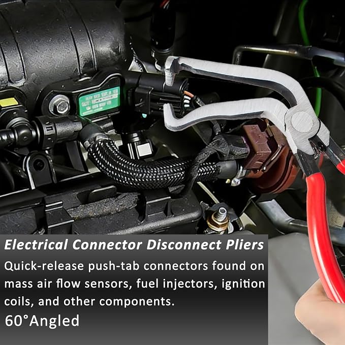 Automotive Electrical Terminal Connector Separator Removal Tool Set for Cars, Electrical Disconnect Pliers and Connector Tool (3-Piece)
