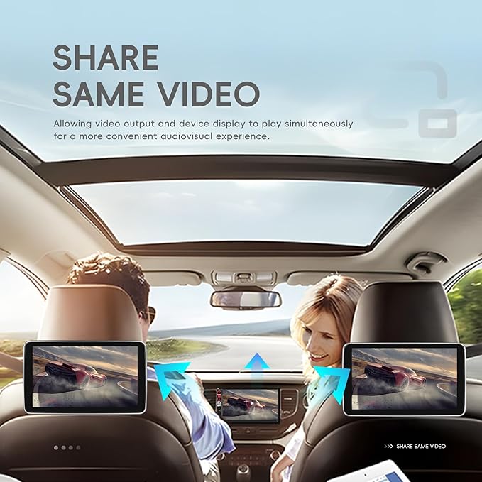 7 inch Touch Screen Double Din Car Stereo with Wired Mirror Link Bluetooth FM EQ Steering Wheel Control 7 Color Light