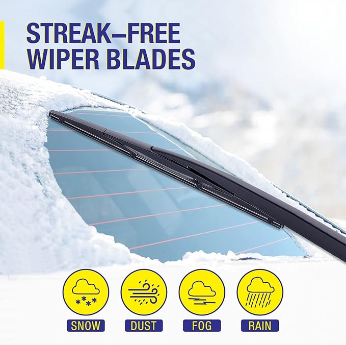 5 PLUS Rear Wiper Blade 16 inch(16-B Pack of 2), Replacement for Honda Odyssey 2022-2005 Passport 2021-2019 /Subaru Forester 2005-2004 Impreza 2011-2009 2004 Outback 22-20 Back Windshield +More