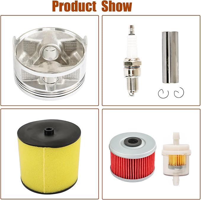 GXYWADY Standard Bore 420CC Cylinder Top End Repair Kit Replacement for Honda Rancher 420 2007-2020