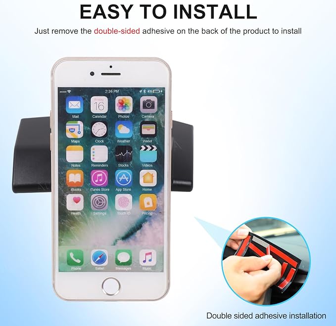 Car Magnetic Suction Phone Holder Compatible with Toyota Tundra/Sequoia 2007-2013 Center Console Air Outlet Vent Upper Panel Mobile Phone Mount Dashboard Hands-Free Cell Phones Bracket Accessories