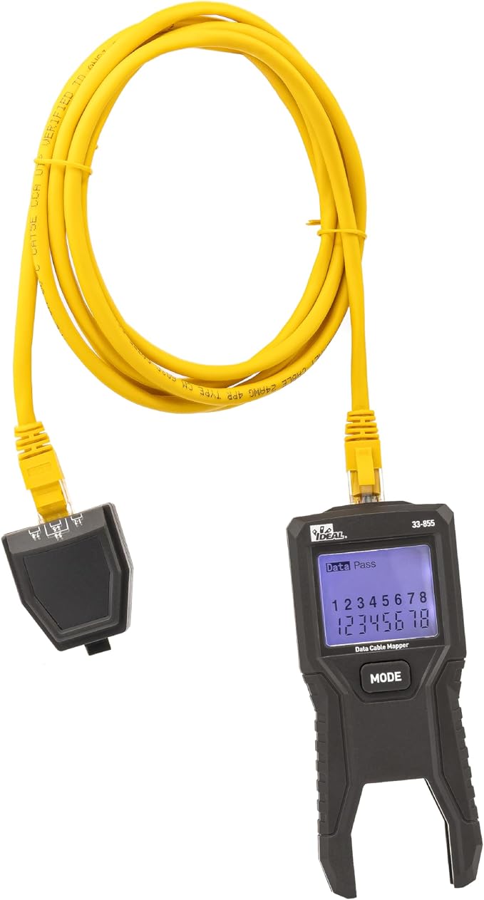 Ideal Electrical 33-855 Data Cable/RJ45 LCD Wiremapper