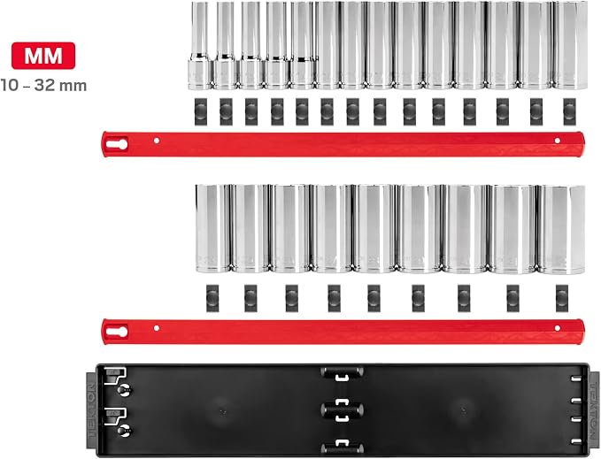 TEKTON 1/2 Inch Drive 12-Point Socket Set, 23-Piece | SHD92121