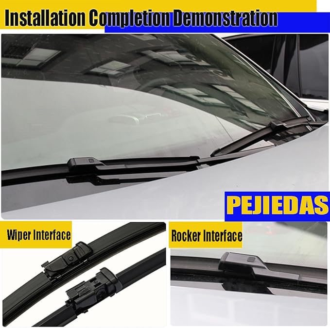 3 x OEM Wiper Blades, Replacement Wiper Blades for Toyota C-HR 2016 2017 2018 2019 2020 2021 2022, (26“ & 16” Front Wipers + 14” Rear Wiper Blades)