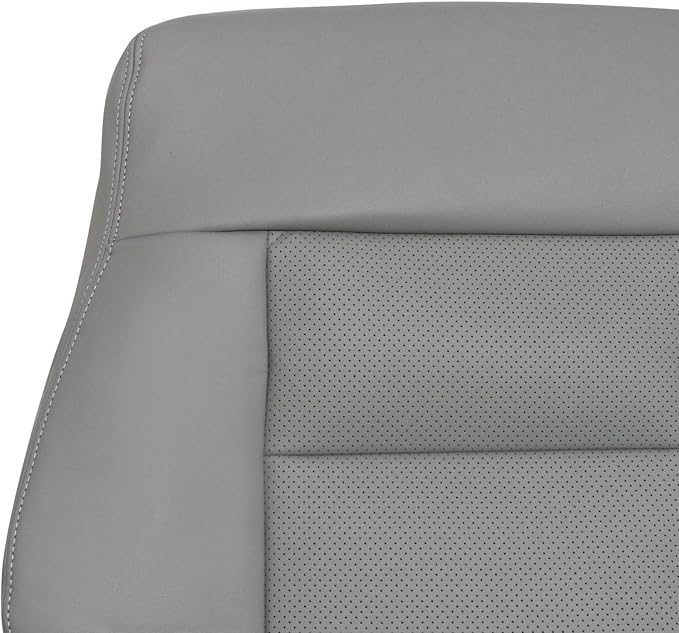 FZJDSD Gray Driver Side Bottom & Top Lean Back Microfiber Leather Seat Cover Compatible with Mercedes Benz E200 E250 E300 E350 2010 2011 2012 2013 2014