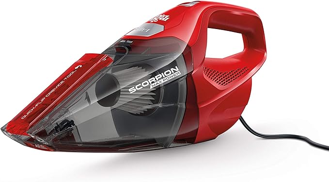 Dirt Devil Scorpion Plus QuickFlip Handheld Vacuum Cleaner, Powerful Suction, Lightweight, Includes Quick Flip Crevice Tool, Corded Portable Vacuum Cleaner