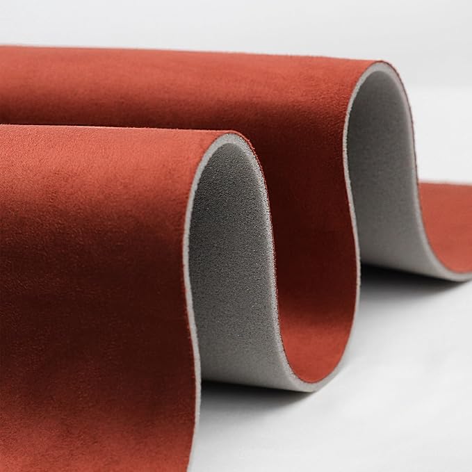 Suede Headliner with Foam Backing - Black Suede Headliner Material for Car/Truck/SUV/RV Roof, Home Repair/DIY Headliner Material Automotive Headliner (Burgundy, 96"×60“)