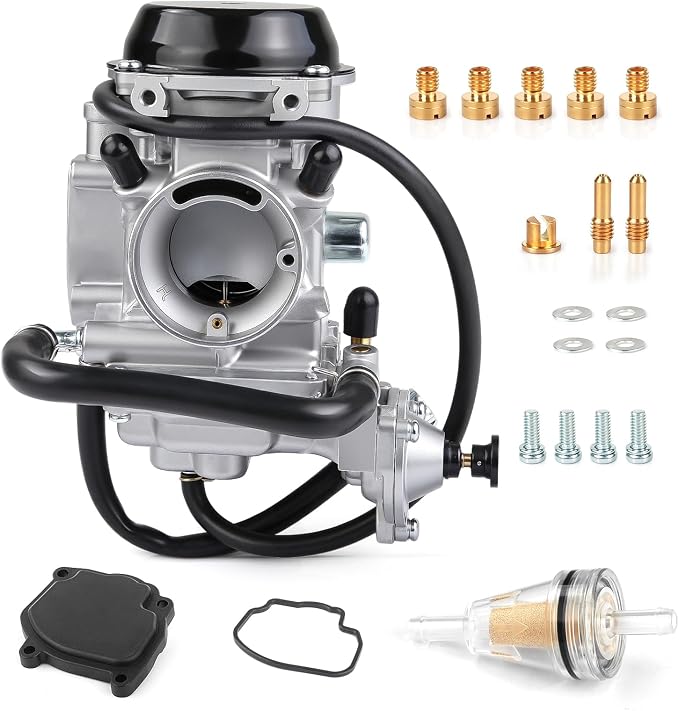 0470-361 Carburetor Carb w/Diaphragm Cover for Arctic Cat 400 2x4/4x4 1998-2001 Bearcat 454 4x4 1998 500 4x4 1998-2000 (Exclude Auto Edition) 0470-362