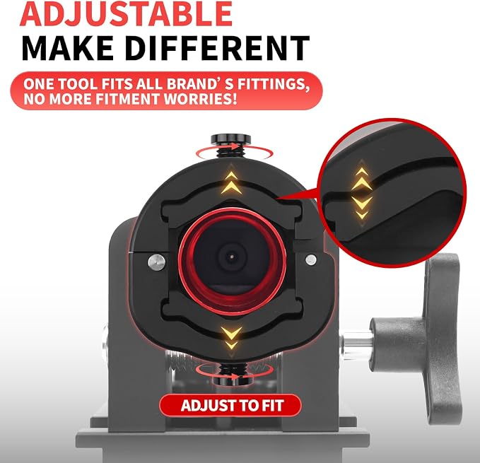 The Complete AN Fitting Kit: AN fittings Installation Tool + Red AN Wrench, Covers -3 to -16AN Sizes, No Damaged Fittings, Perfect for Fuel & Oil Lines