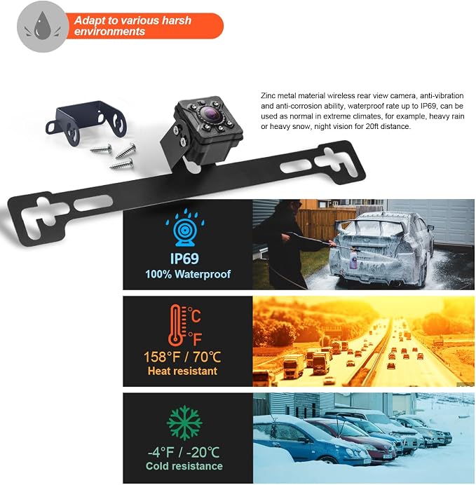 Wireless Backup Camera for YW-15111, YW-34132, YW-95188, YW-24166