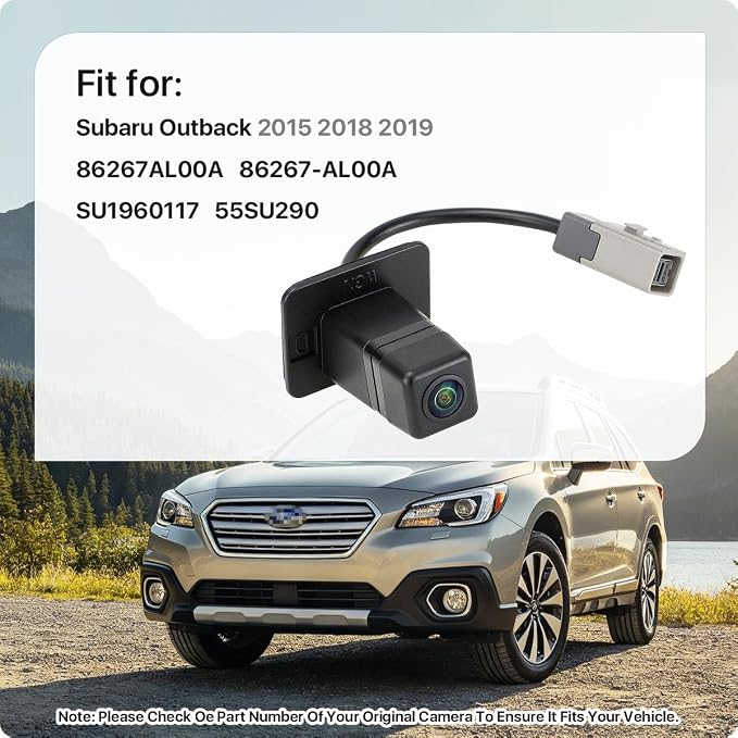 86267AL00A Rear View Camera Replacement for Subaru Outback 2015 2018 2019, OE Backup Cam Replaces SU1960117, 55SU290, 86267-AL00A by GreenYi