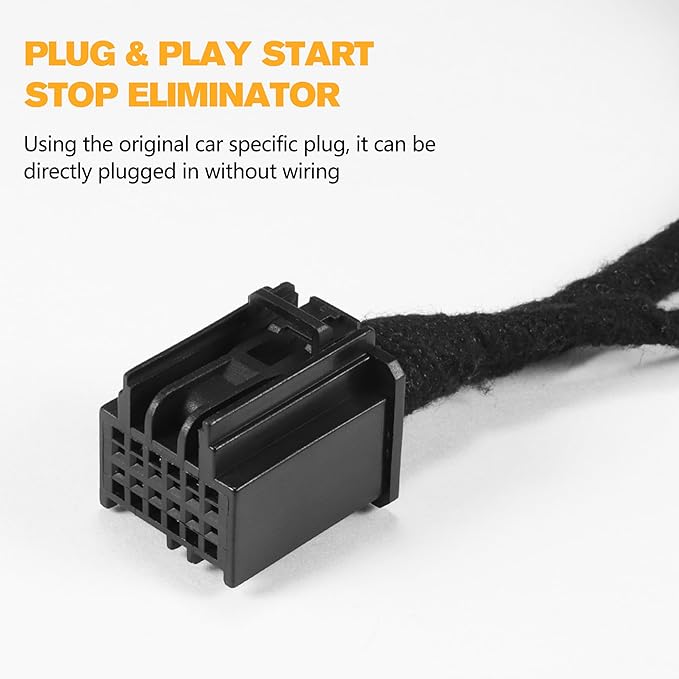 Autostop Eliminator Fit for 2018-2026 Wrangler JL JLU & 2020-2026 Gladiator JT (Not fit 4XE), Plug & Play Car Start Stop Eliminator, Auto Start-Stop Disabler Accessories