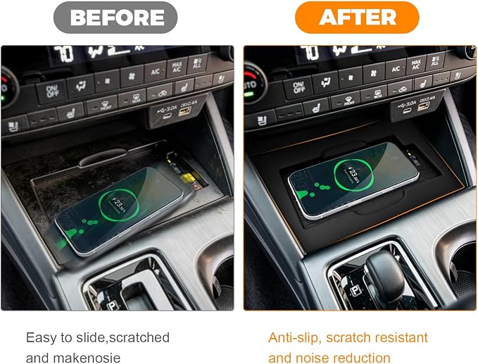 Wireless Charging Anti-Slip Mat for 2026 Subaru Outback Premium/Limited/Touring/Wilderness/Limited XT/Touring XT Accessories Wireless Charge Protective Pad Silicone Material