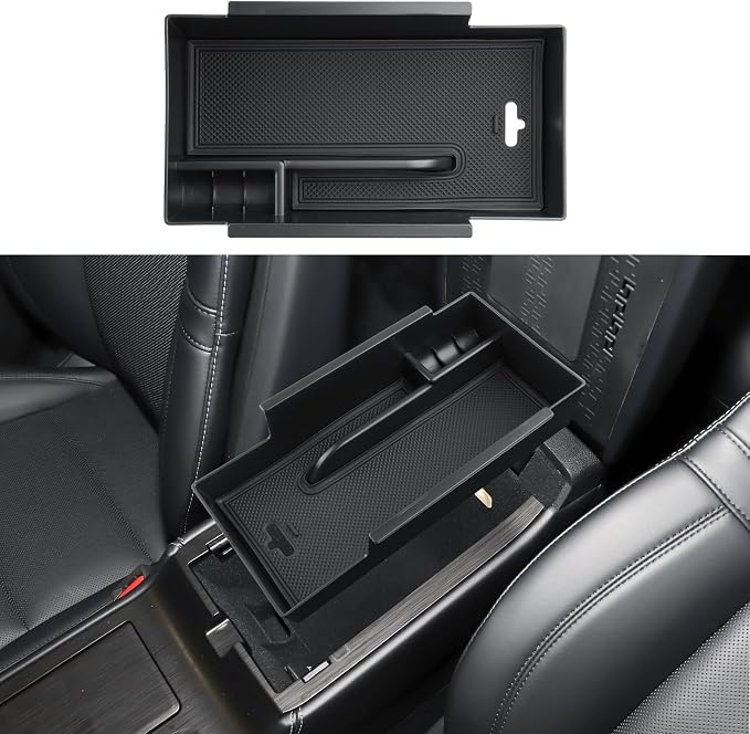 ECOZEN 2026 Lincoln Corsair Center Console Organizer - For 2021-2026 Lincoln Corsair/2023-2025 Corsair Grand Touring Accessories Console Organizer Storage Tray - Armrest Organizer ABS