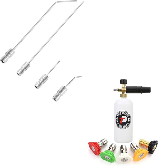 Tool Daily High Pressure Washer Nozzle Kit for Washing, Foam Cannon with 1/4 Inch Quick Connector