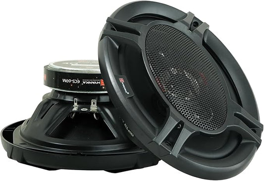 H YANKA AYOCK ECS-69 6x9 Car Speakers, 600W 4-Way Coaxial Full-Range Car Audio, Clear Stereo Sound, No Distortion, Perfect for Cars, Trucks, Jeeps, 1 Pair