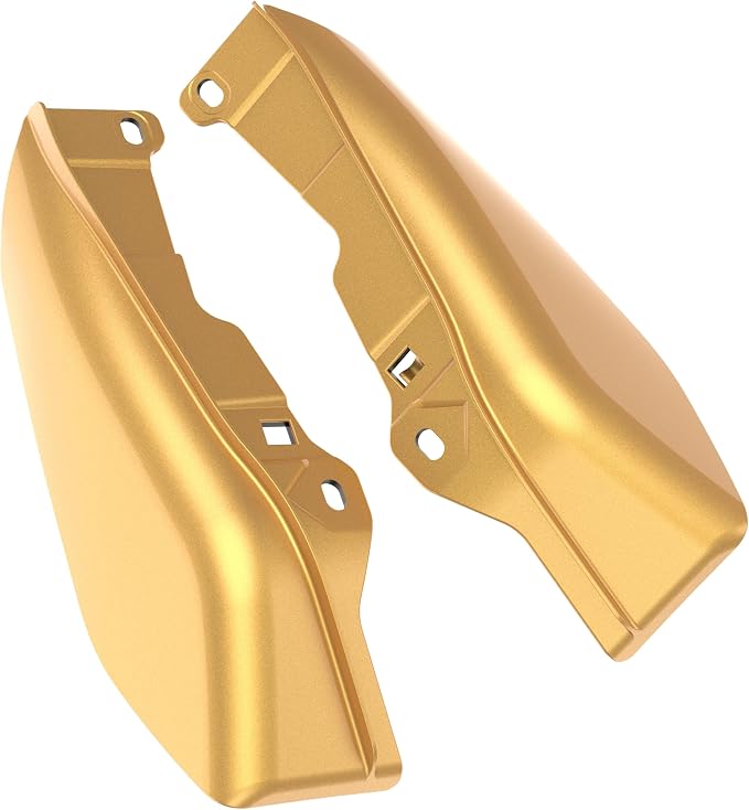 Color - Matched Mid Frame Air Deflectors Heat Shield, Perfectly Fit for Harley Touring Models 2009-2026 Black Hills Gold