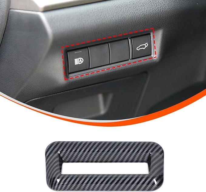 Multi Function Button Frame Interior Modifications Compatible with Toyota Grand Highlander 2024 2025 2026 Fit for 2024-2026 Grand Highlander ABS Accessories(Carbon Fiber)