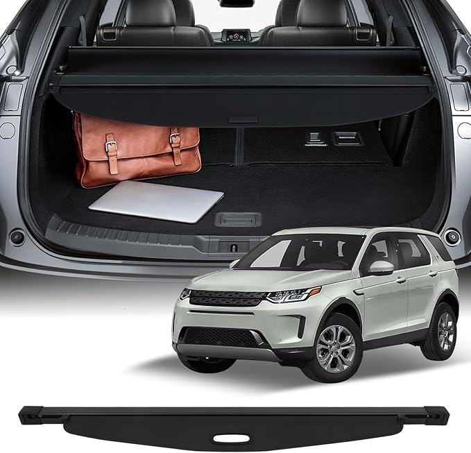 SCITOO Cargo Cover 2018-2024 for Ch-evrolet Equinox 1.5L 2018-2024 for Ch-evrolet Equinox 1.6L Upgraded Retractable Rear Trunk Cover with Aluminum PVC&Plastic